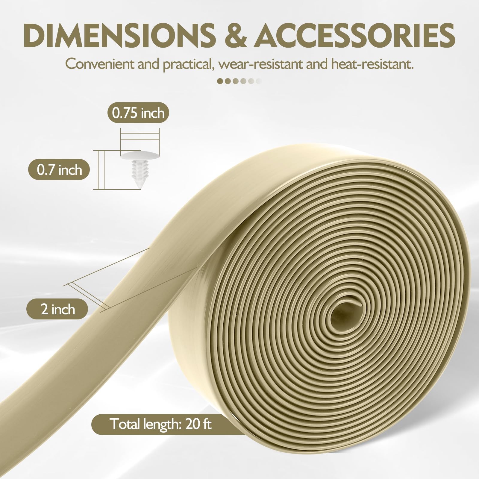 2″ Wide 20ft Long Vinyl Straps for Patio Chairs Repair DIY + 20 Rivets, Strap…