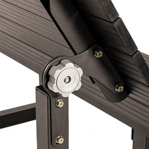 TECSPACE New Aluminum 2-colour Outdoor Convertible Bench All-in-one Table&Bench