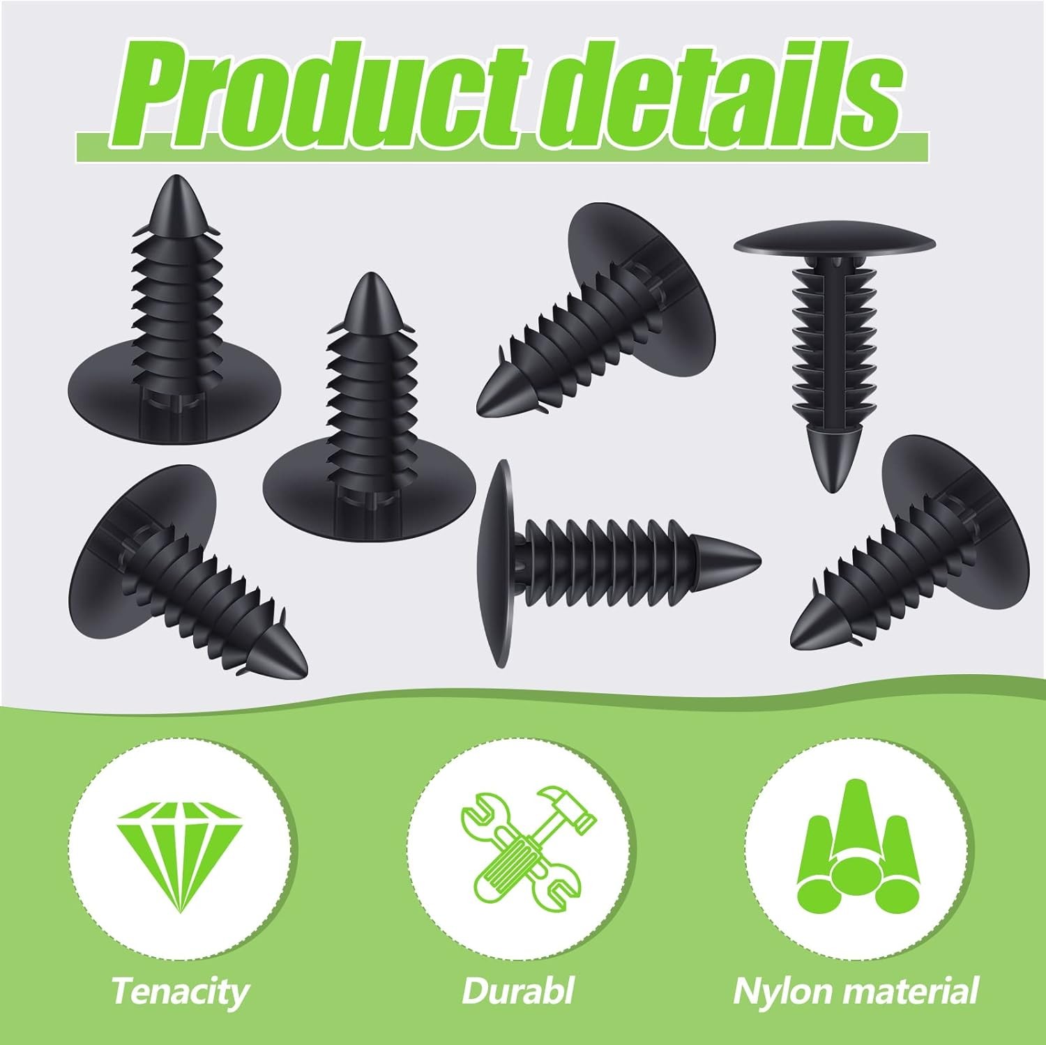 100 Pieces Patio Strapping Rivets Fasteners 3/4″ Length Medium Multi Gauge