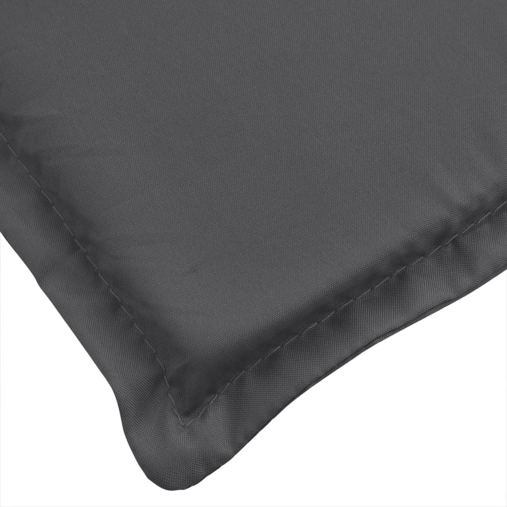 Garden Bench Cushions 2 pcs Melange Anthracite 59.1″x19.7″x2.8″ Fabric