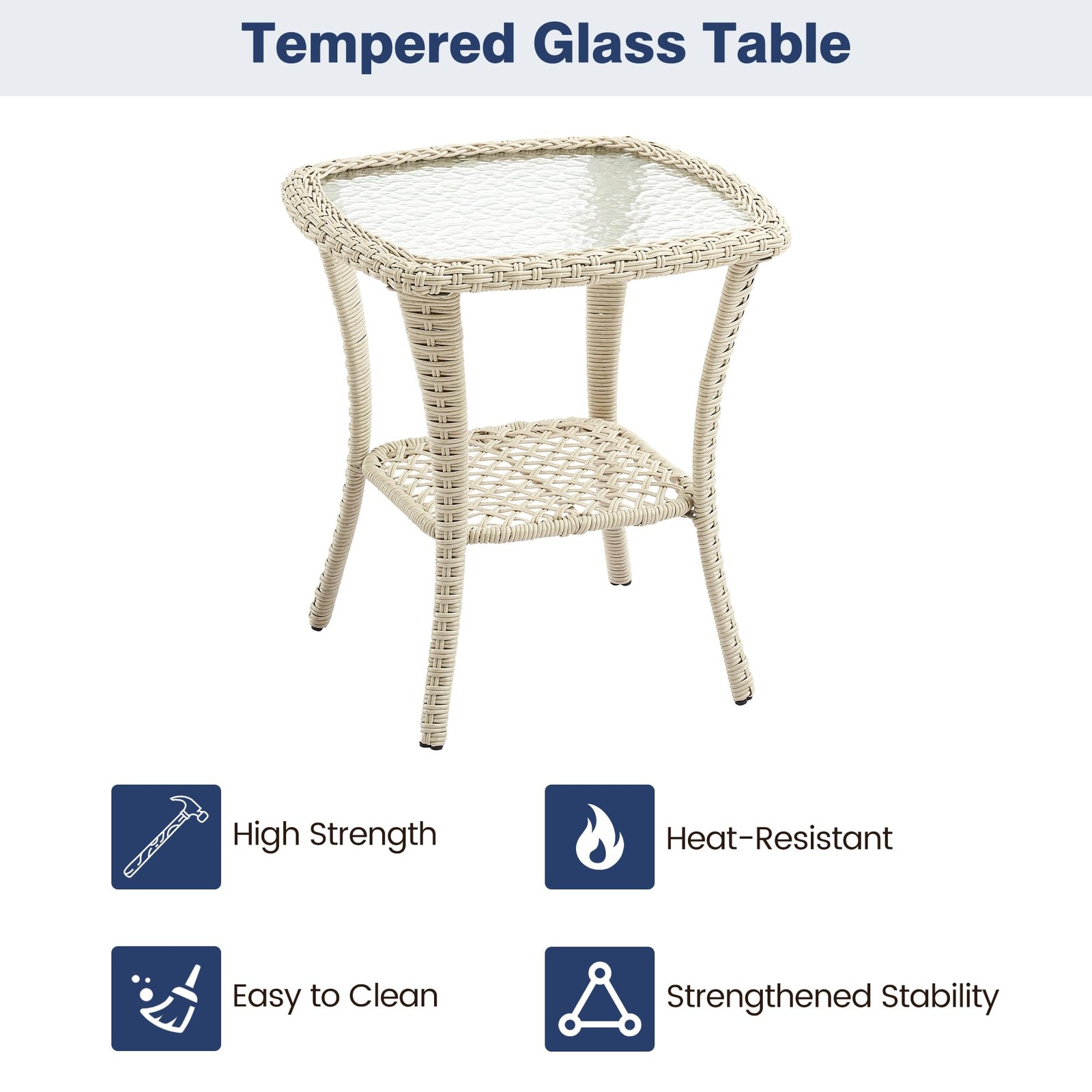 2 Swivel Chairs Tempered Glass Table 3 Piece Outdoor Wicker Bistro Set Grey