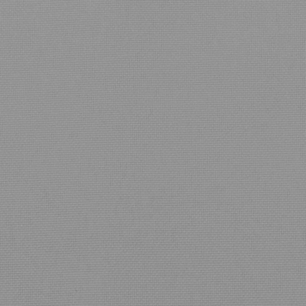 Garden Highback Chair Cushions 6 pcs Gray 47.2″x19.7″x1.2″ Fabric