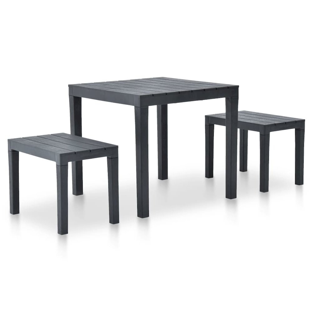 Garden Set Anthracite Plastic Medium Durable Garden Set
