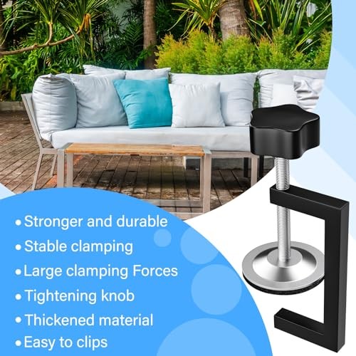 4 Pcs 2.36 in Adjustable Sectional Couch Connectors Outdoor Patio Furniture
