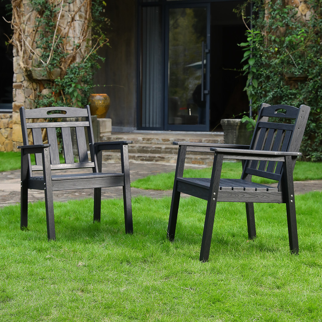 HDPE Outdoor Patio Dining Set, Waterproof & Weather-Resistant for Garden Use