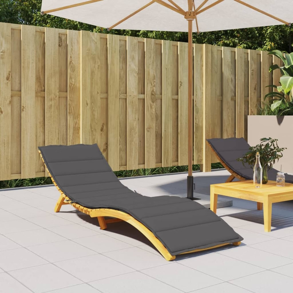 Sun Lounger Cushion Anthracite 78.7″x27.6″x1.2″ Oxford Fabric