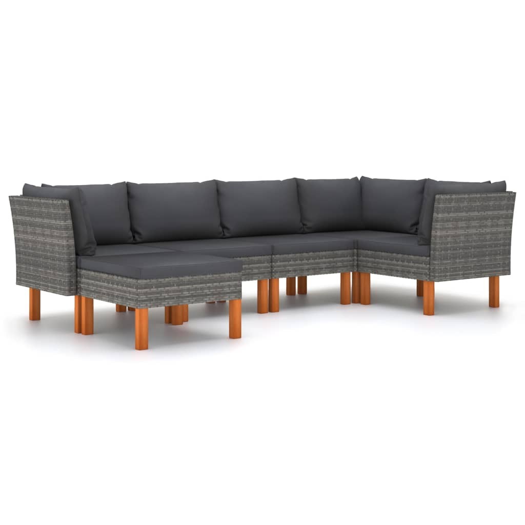 Patio Lounge Set 8 Piece Sectional Sofa with Cushions Solid Wood Pine vidaXL