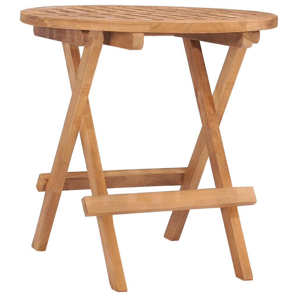 Folding Patio Table Garden Outdoor Balcony Furniture Solid Teak Wood vidaXL