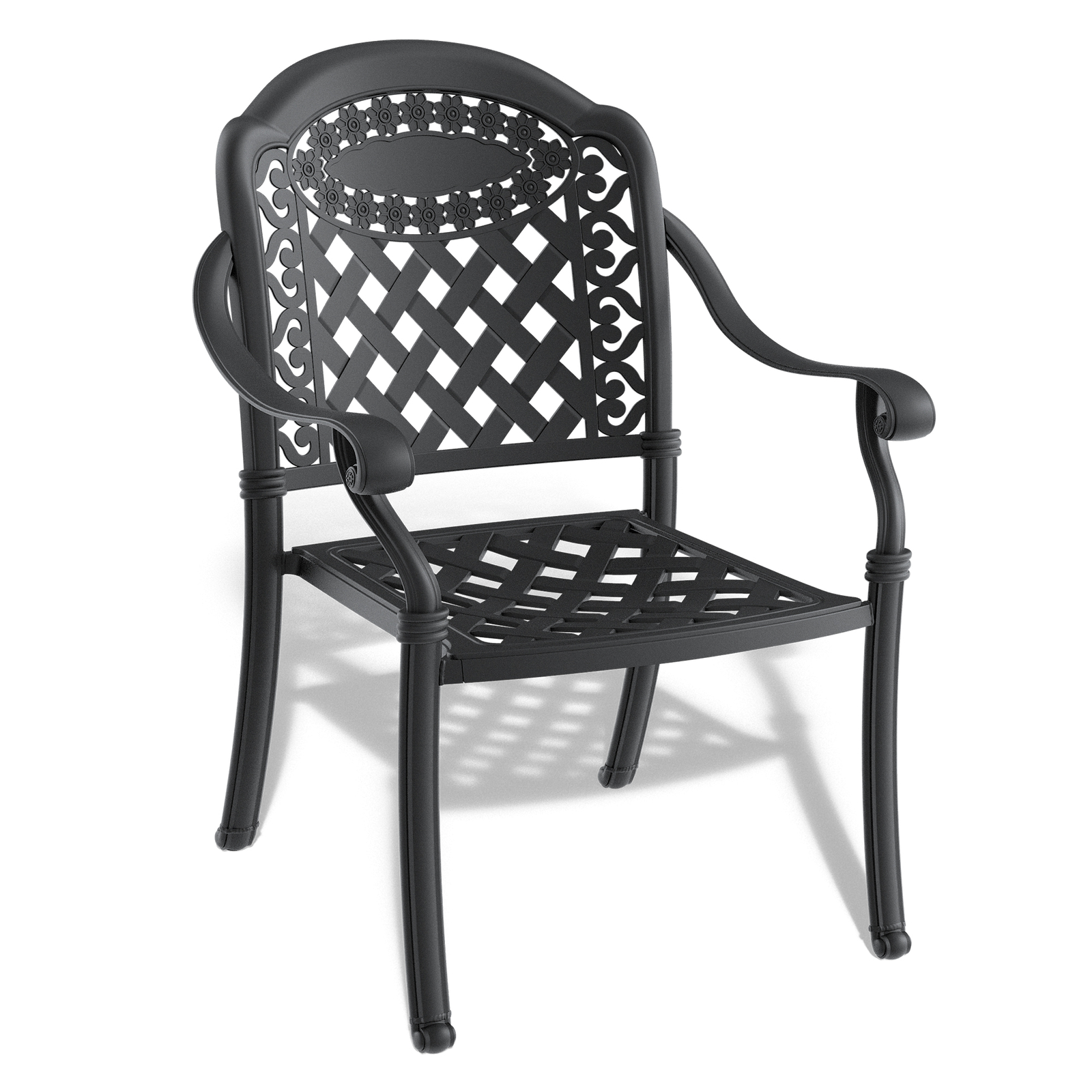 3Pieces Outdoor Dining Set Patio Bistro Set 40in Round Table Set W/Umbrella Hole