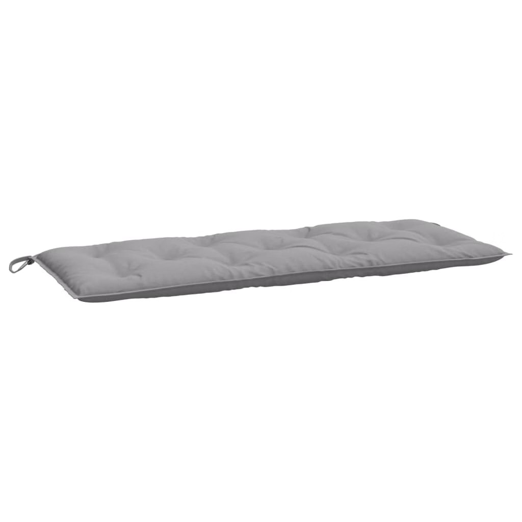 Garden Bench Cushions 2pcs Gray 47.2″x19.7″x2.8″ Oxford Fabric
