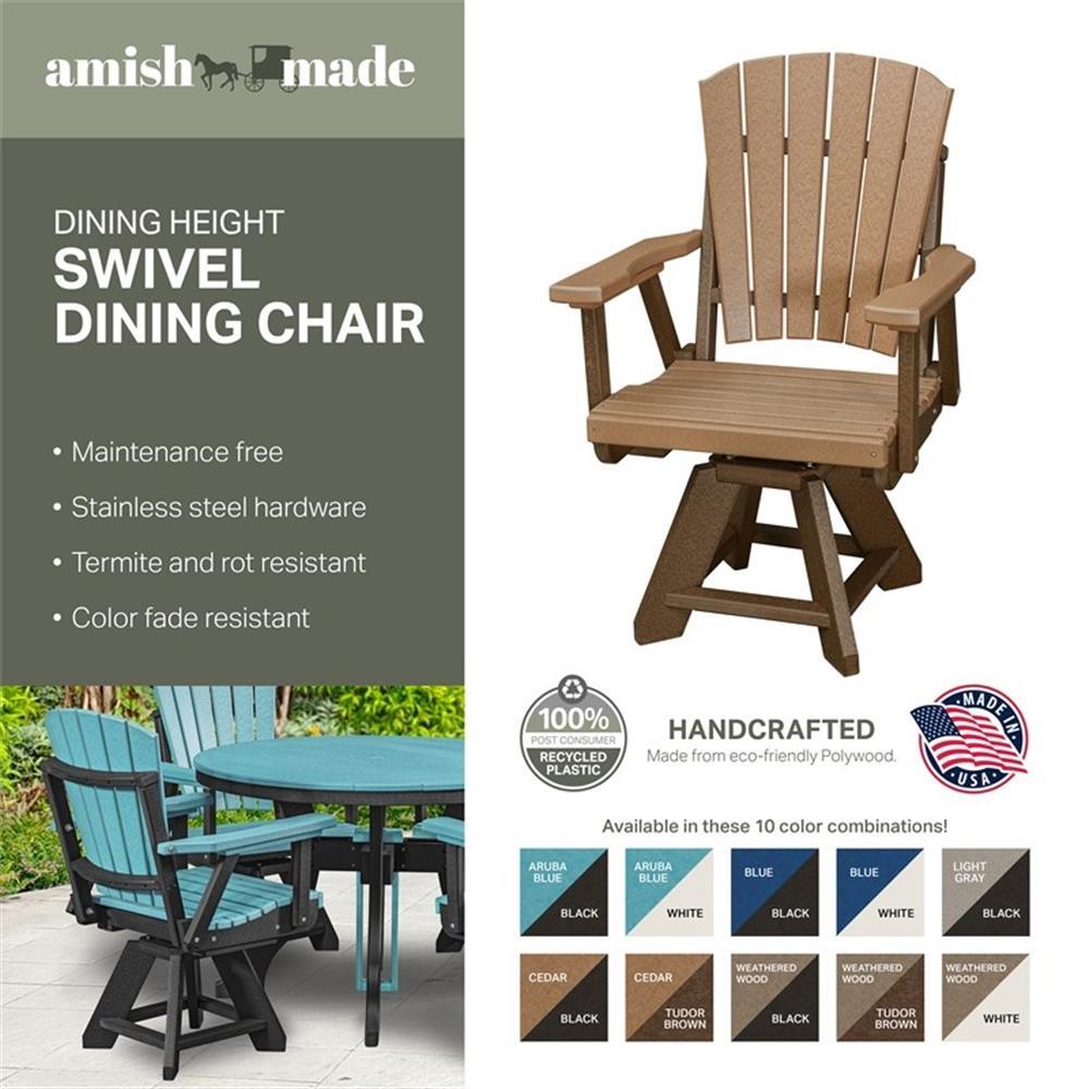 Five Piece Square Dining Height Dining Set in Aruba Blue/Black