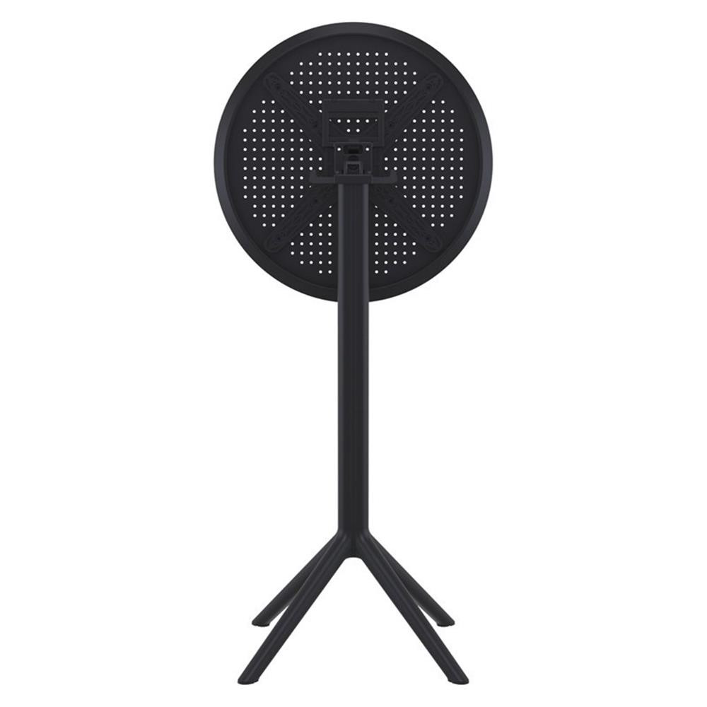 Compamia Sky 24 inch Round Folding Bar Table in Black finish