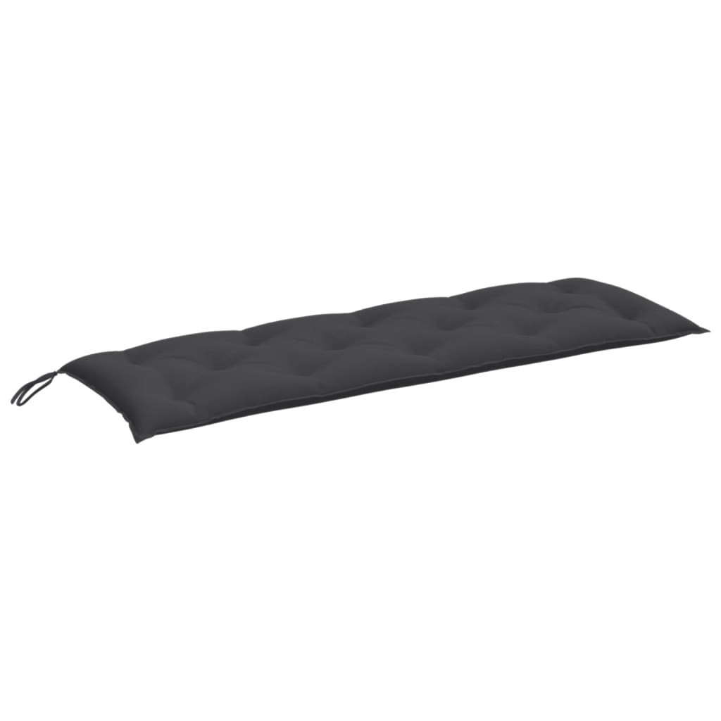 Garden Bench Cushions 2 pcs Melange Anthracite 59.1″x19.7″x2.8″ Fabric