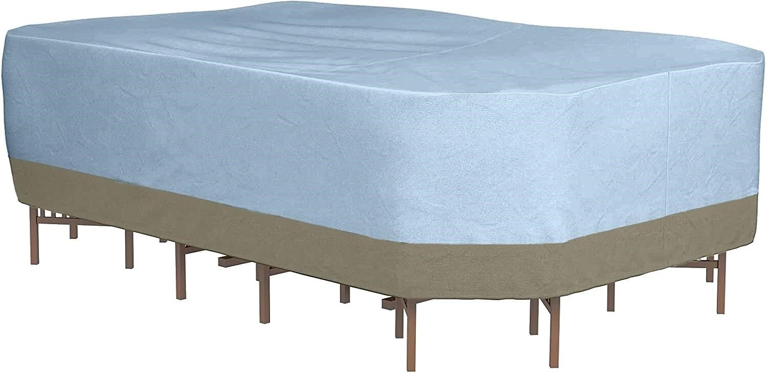 Monsoon Small 90″ Rectangle Patio Table with Chairs Cover 90″L x 82″W x 32″H NEW