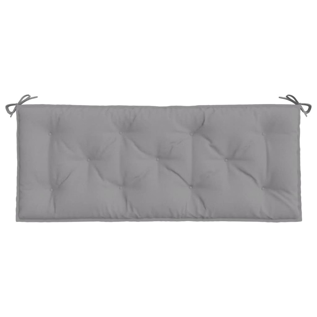 Garden Bench Cushions 2pcs Gray 47.2″x19.7″x2.8″ Oxford Fabric