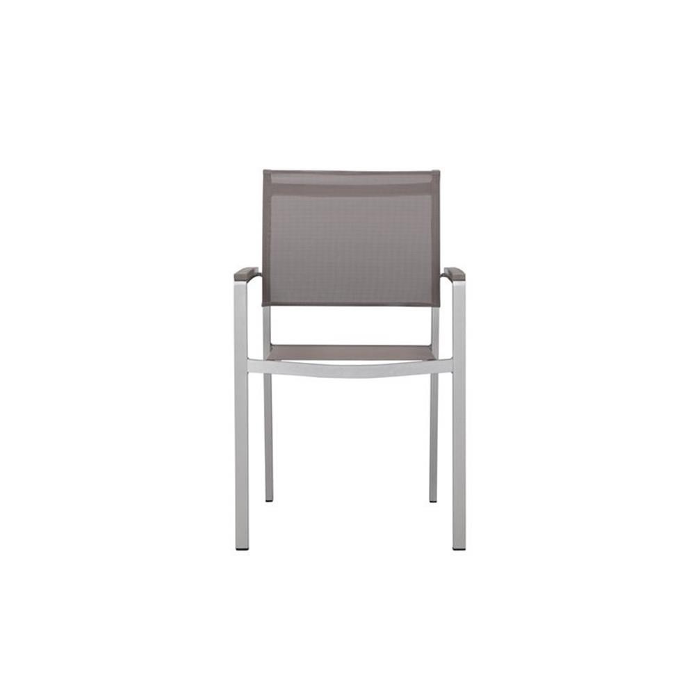 Pangea Home Chester 17-piece Modern Aluminum Patio Sofa Set in Gray