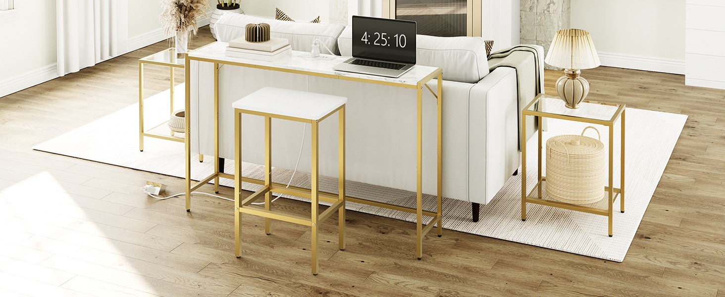 Console Table, Narrow Sofa Table, 43.3” Entrance Table with