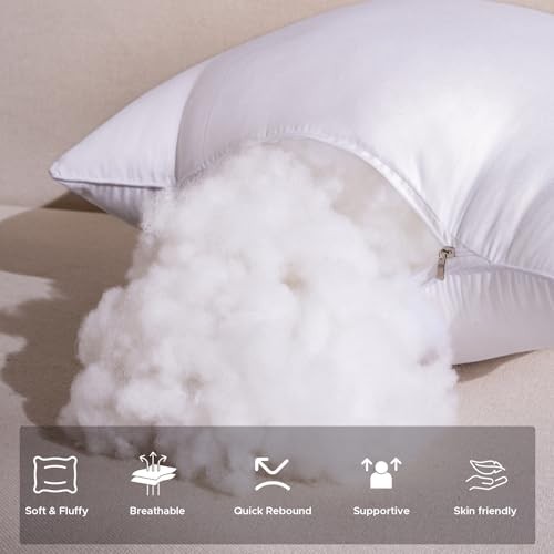 20 x 20 Outdoor Pillow Inserts Set of 2 Waterproof 20×20 Inches Pack of 2