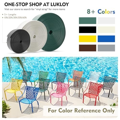 50ft Long Vinyl Straps for Patio Chairs Repair 2″ Wide Patio Driftwood