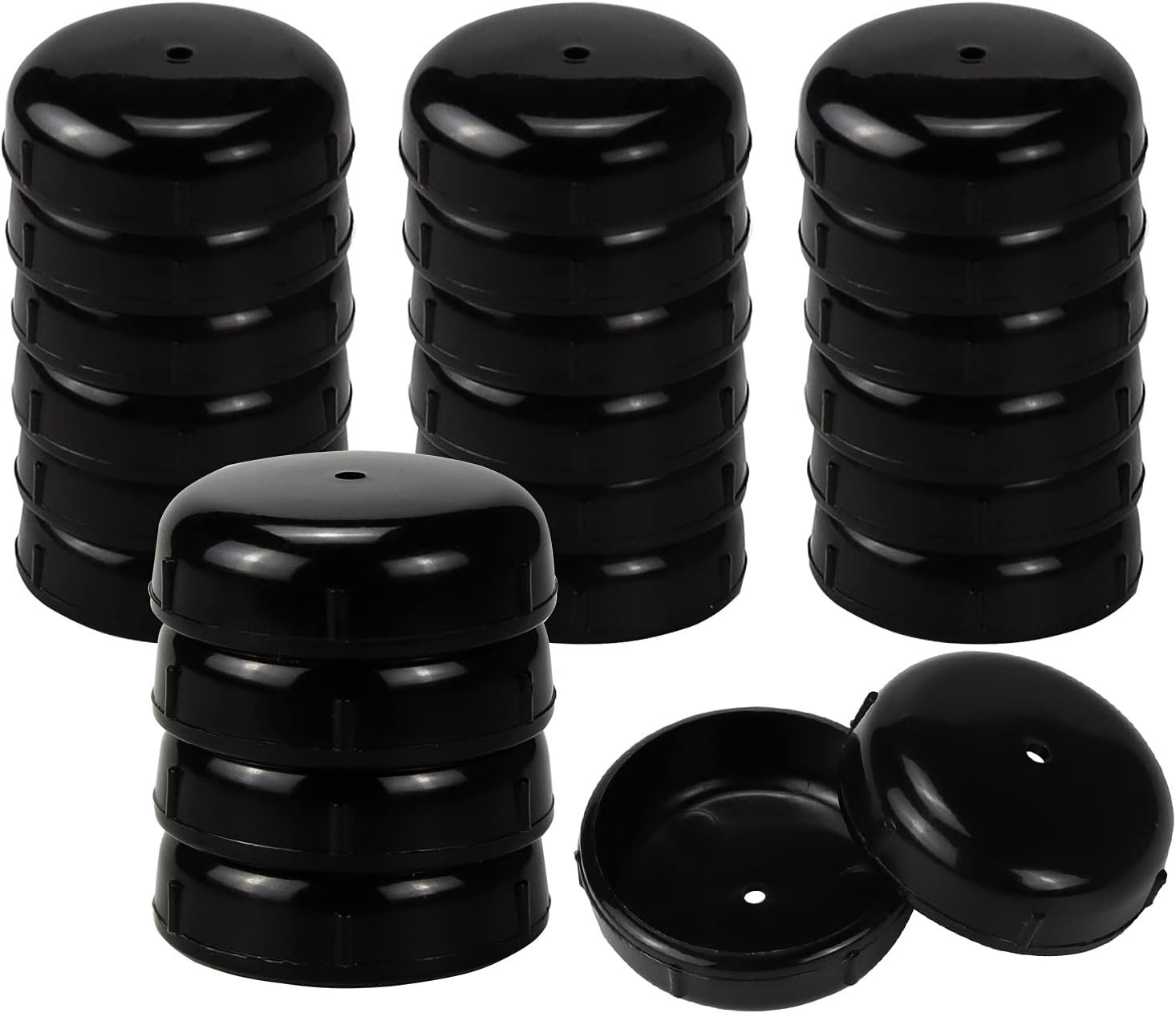 24 Pack 1.5in Patio Furniture Leg Caps Round Chair Feet Floor Protectors