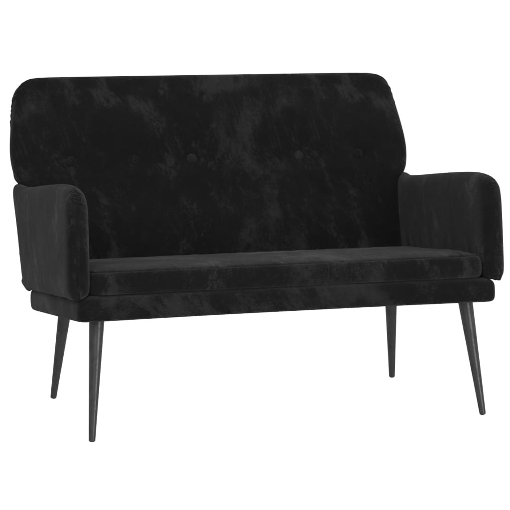 Loveseat Upholstered Couch Bench with Armrests for Dining Room Velvet vidaXL
