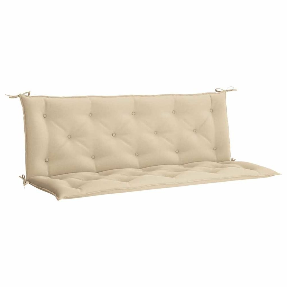 Garden Bench Cushion Set of 2 Beige Oxford fabric (100% polyester)