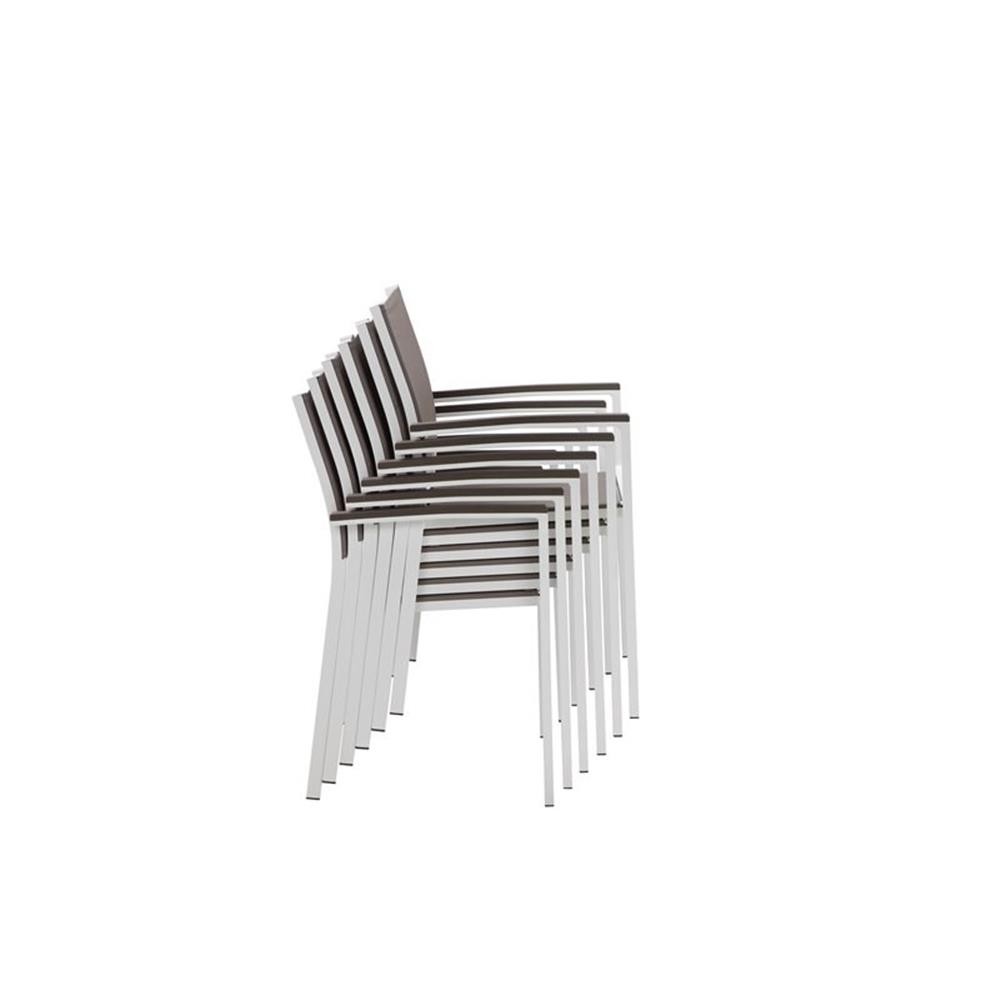 Pemberly Row 17-piece Modern Aluminum Patio Sofa Set in White/Gray