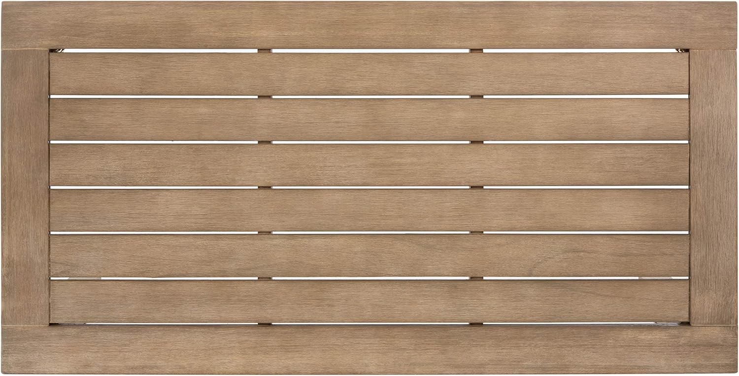 Couture Outdoor Patio Furniture Collection – Santa Cruz Coffee Table, Natural