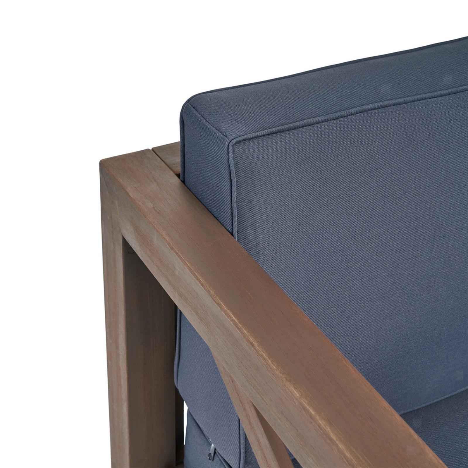 Patio Seating Upholstered Lounge Chair Club Chair Modern Accent Chair Acacia