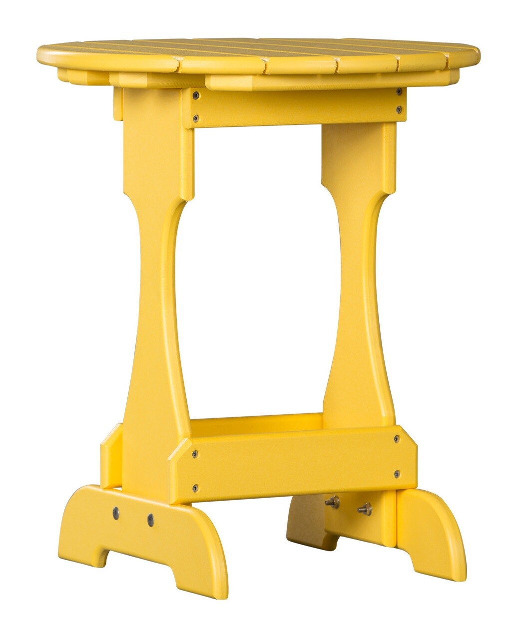 3pc 4 SEASON YELLOW ADIRONDACK SET Folding Chair Ottoman & Candy Table AMISH USA