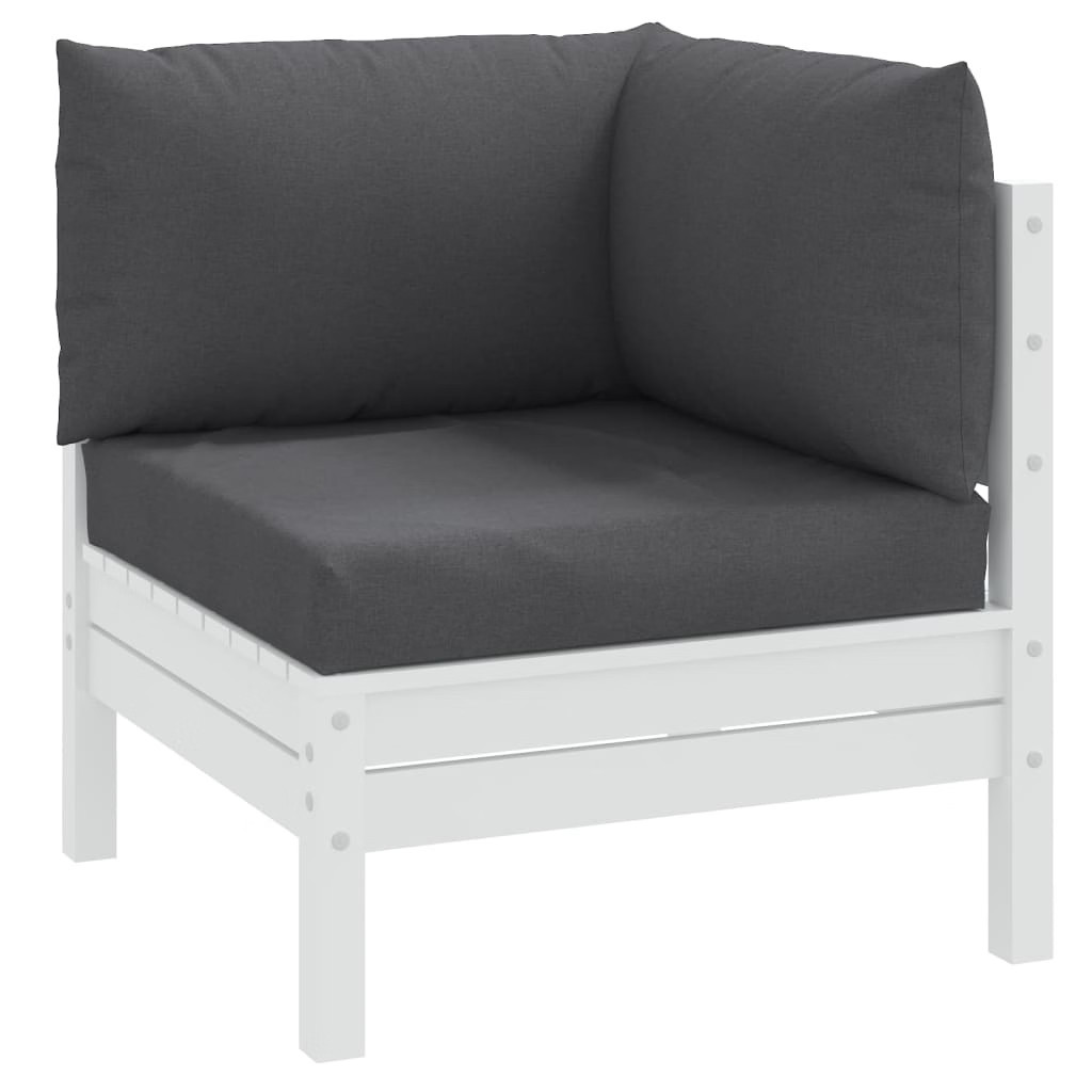 Pallet Cushions 3 pcs Melange Anthracite Fabric