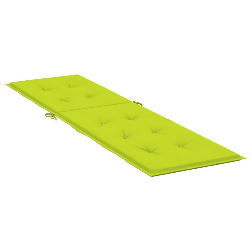 vidaXL Deck Chair Cushion Bright Green (29.5″+41.3″)x19.7″x1.6″