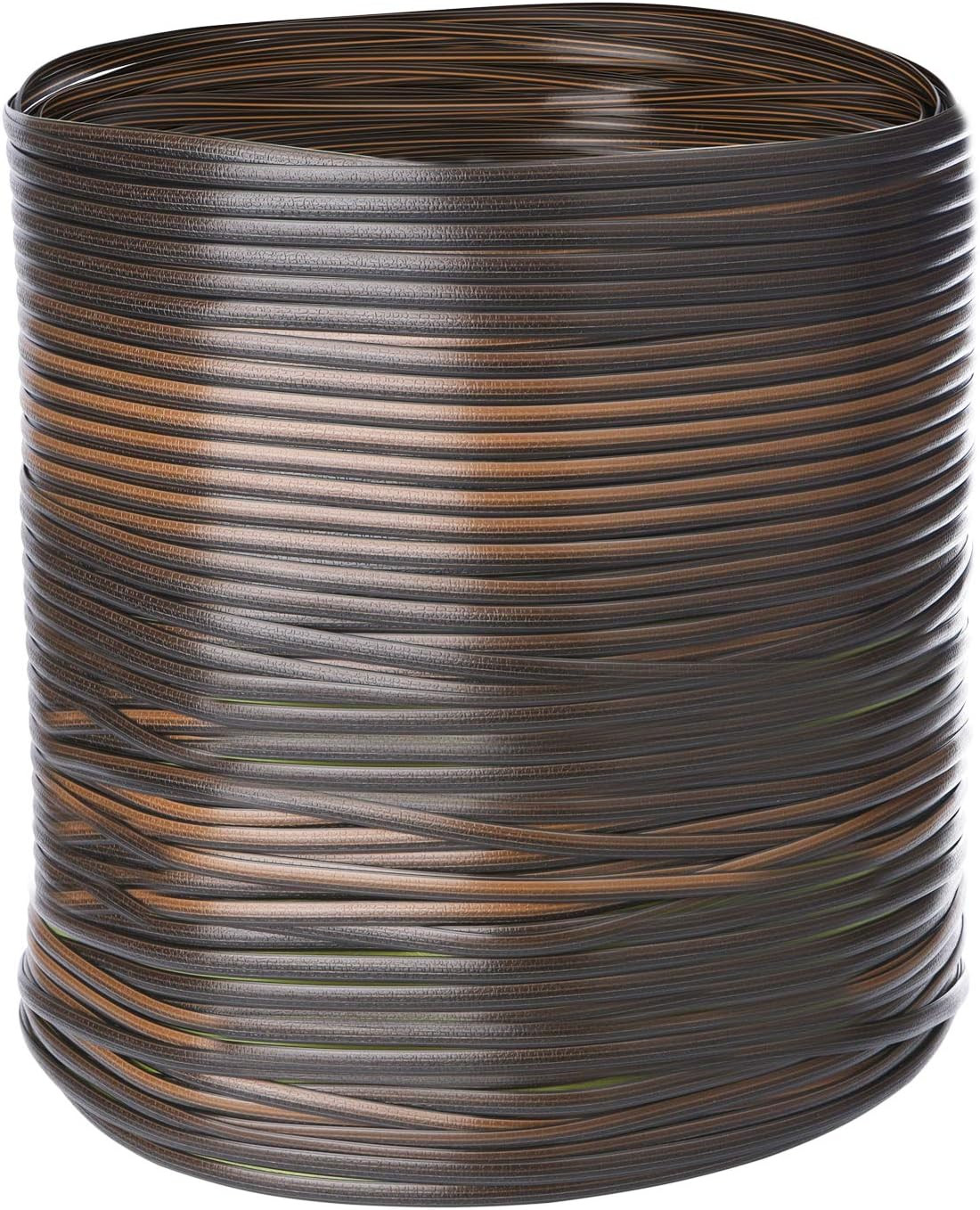 120Ft Wicker Repair Supplies Two Tone Gradient Dark Brown with Light Brown Strip