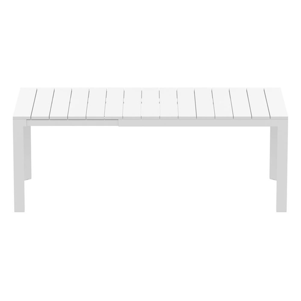 Compamia Atlantic 55-83 inch Extendable Dining Table in White finish