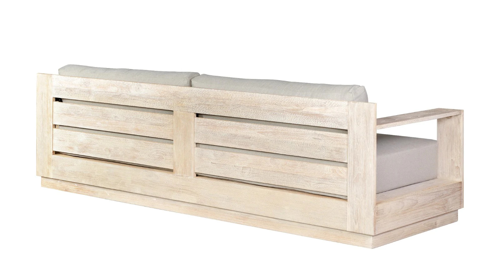 Imperial Grove Outdoor Solid Teak Wood, Natural Look Sofa – 84″ Sofa and cover