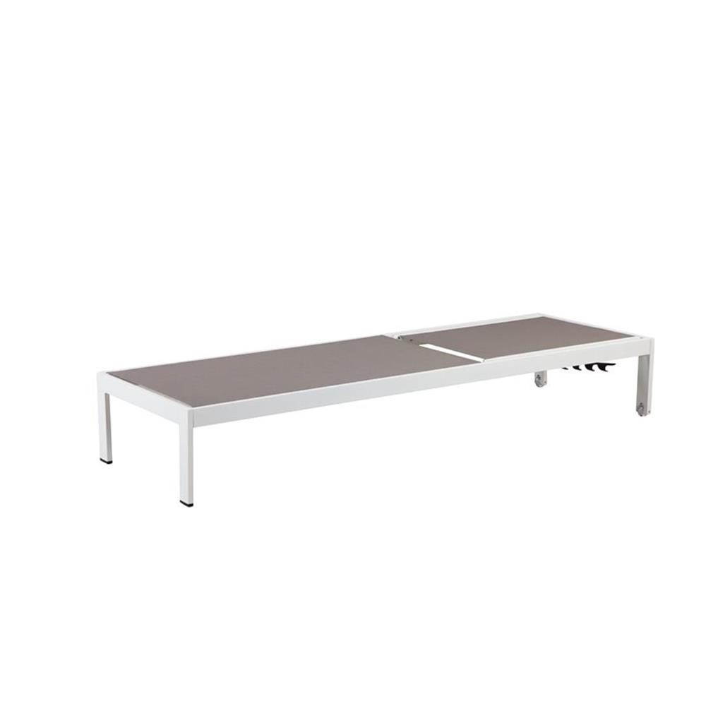 Pemberly Row 13-piece Modern Aluminum Patio Sofa Set in White/Gray