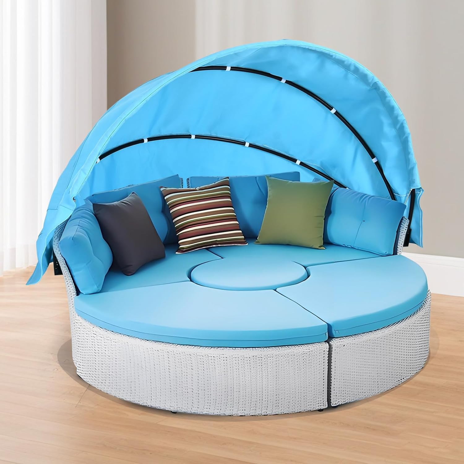 Outdoor Daybed Replacement Canopy, Outdoor Patio Wicker Daybed Canopy, Top Cover