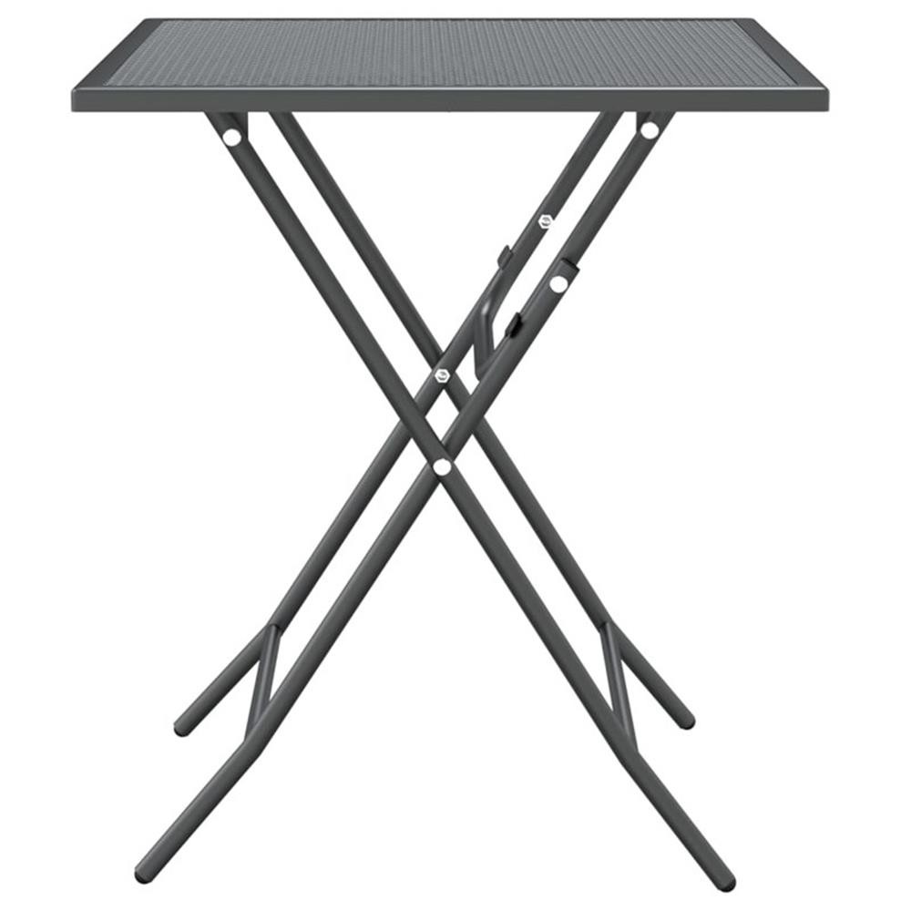 Bowery Hill Contemporary Garden Dining Set in in Anthracite/Gray