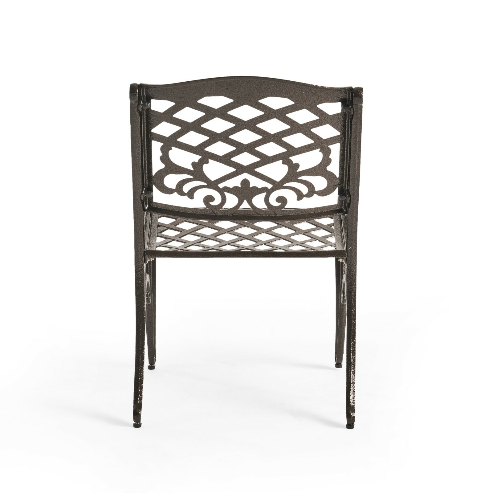 Covington Outdoor 5-Piece Bronze Cast Aluminum Dining Set with Umbrella Hole