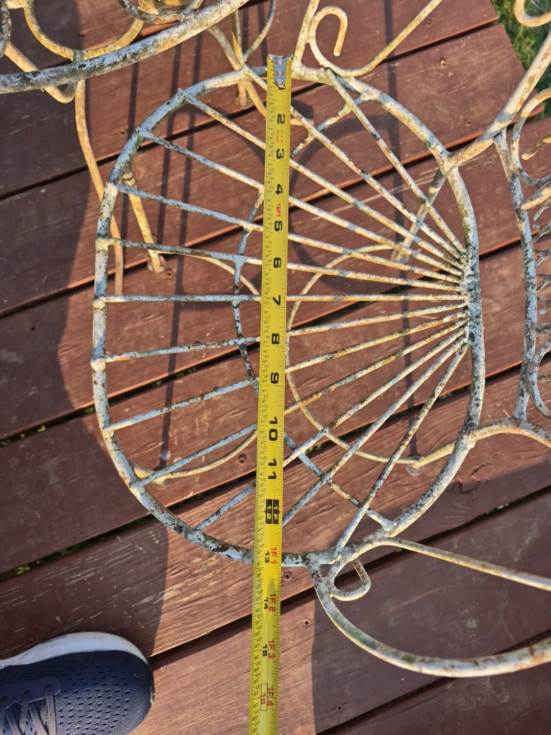 Vintage Mid Century Childrens Wrought Iron Patio Set
