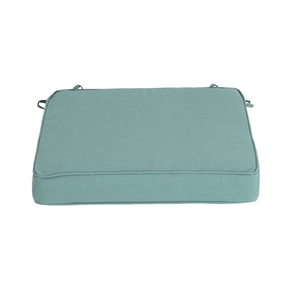 Outdoor Dining Chair Cushion – Teal, Water Resistant with Tie Straps – Garden