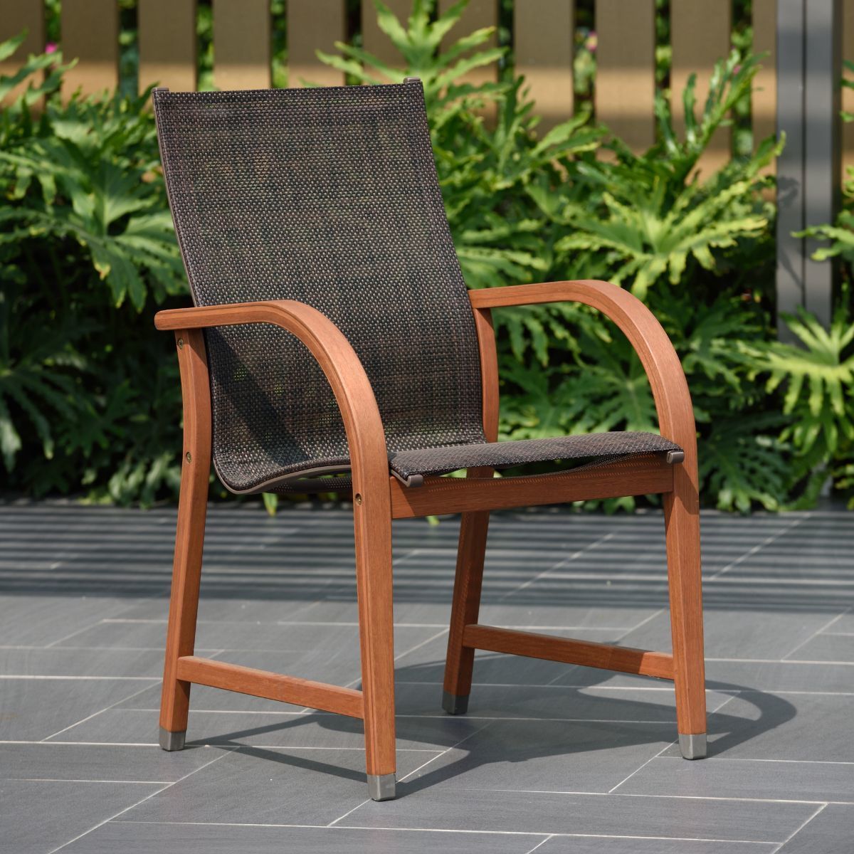Amazonia La Chaise 9-Piece Outdoor Dining Set | Eucalyptus | Ideal For Patios