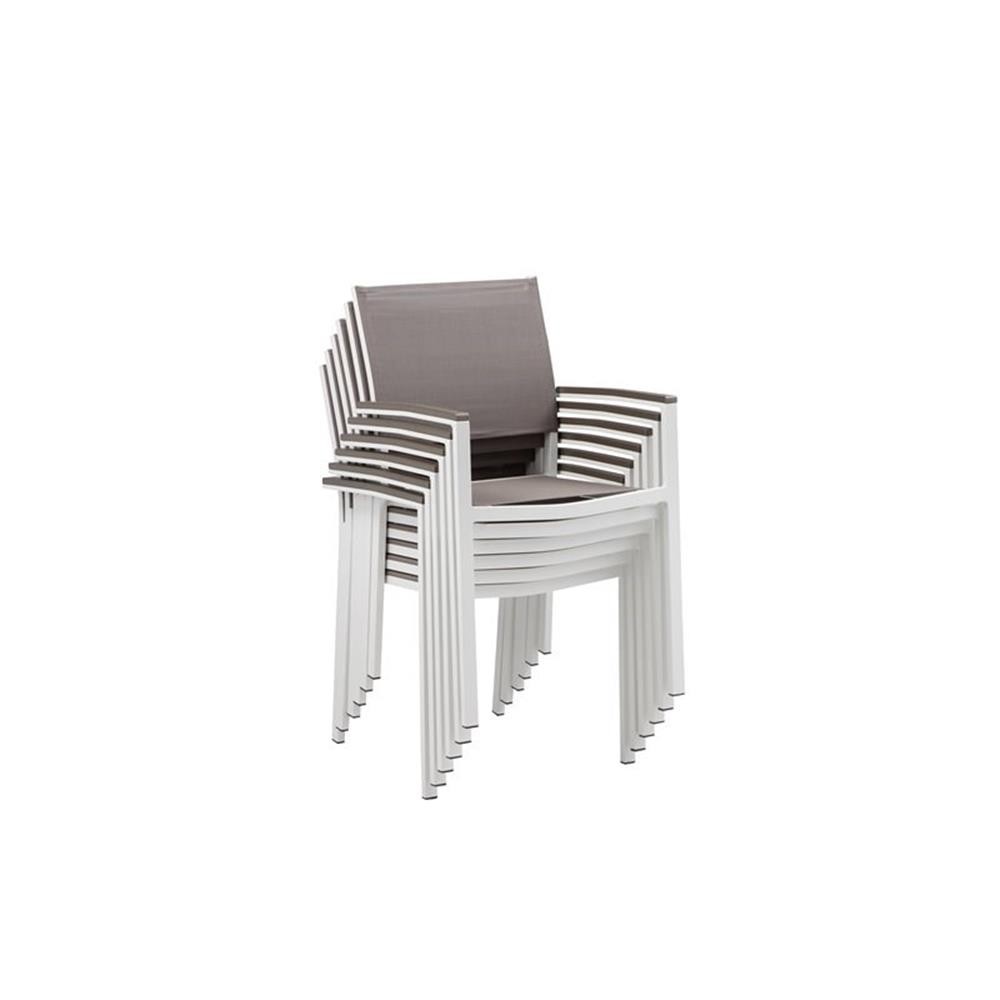 Pemberly Row 13-piece Modern Aluminum Patio Sofa Set in White/Gray