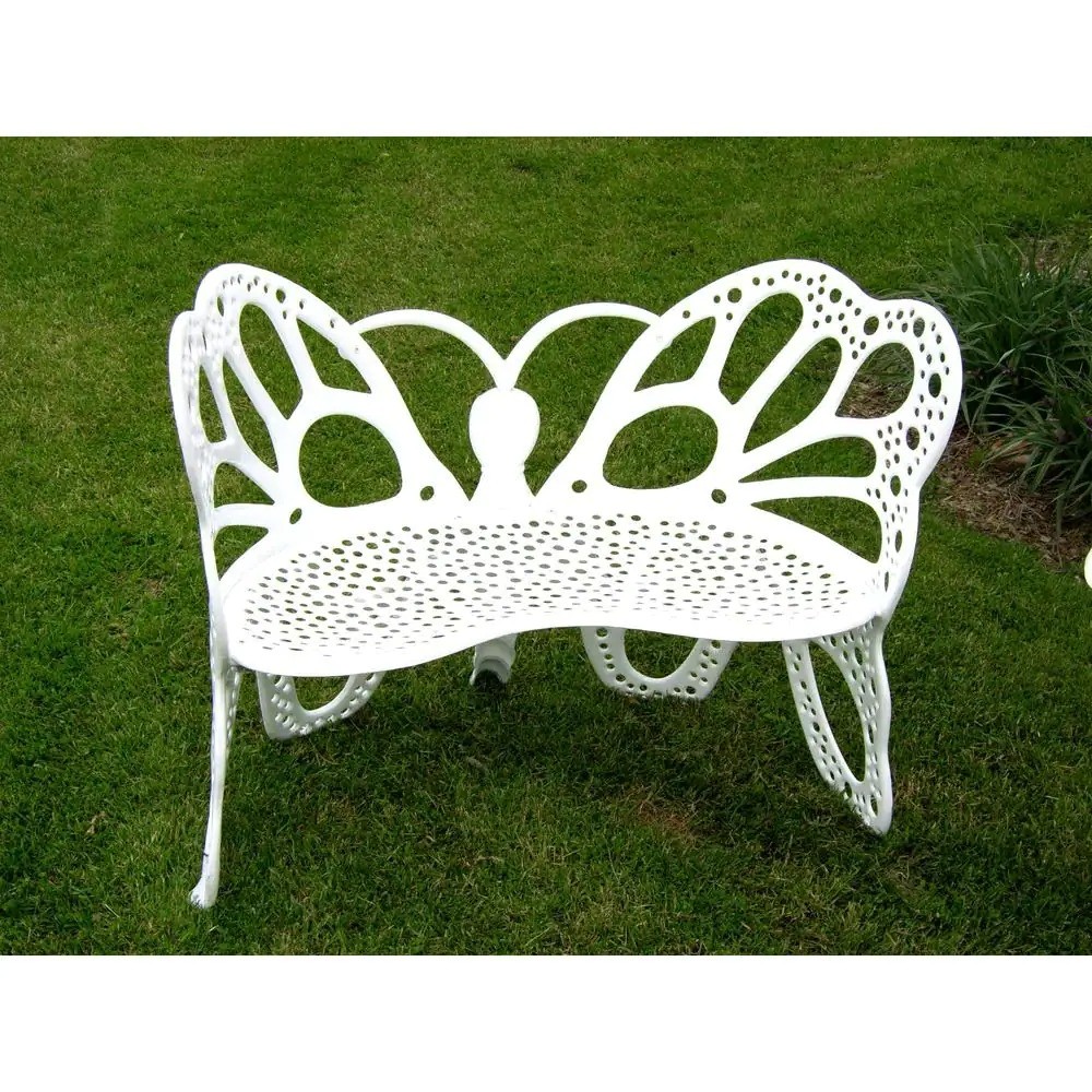 Flowerhouse Butterfly Bench White FHBFB06W