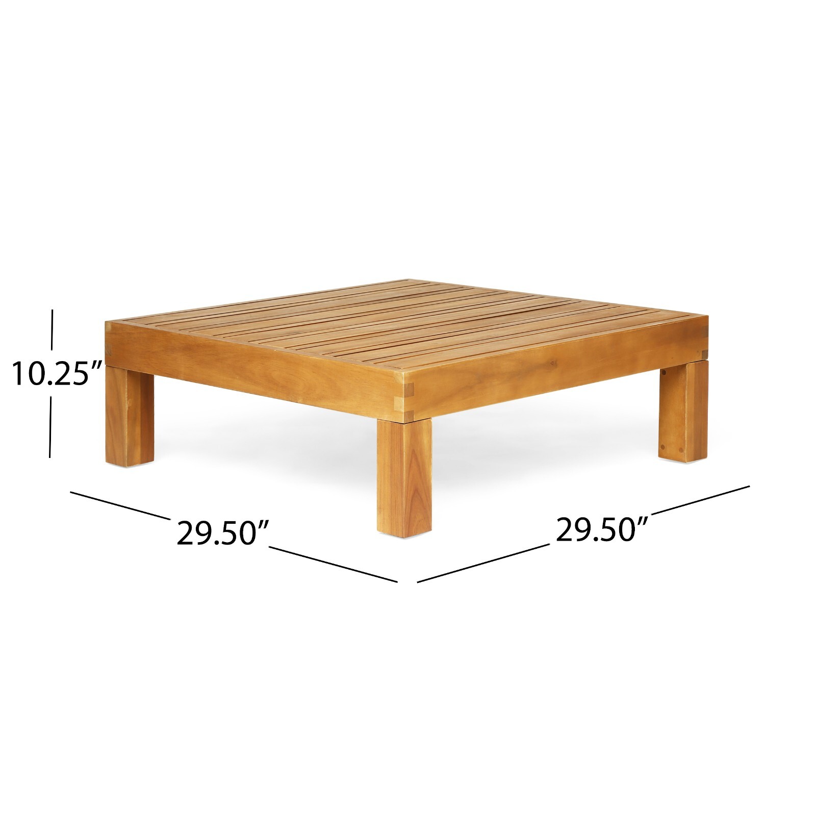 Isabella Outdoor 9 Seater Acacia Wood Sectional Sofa Set