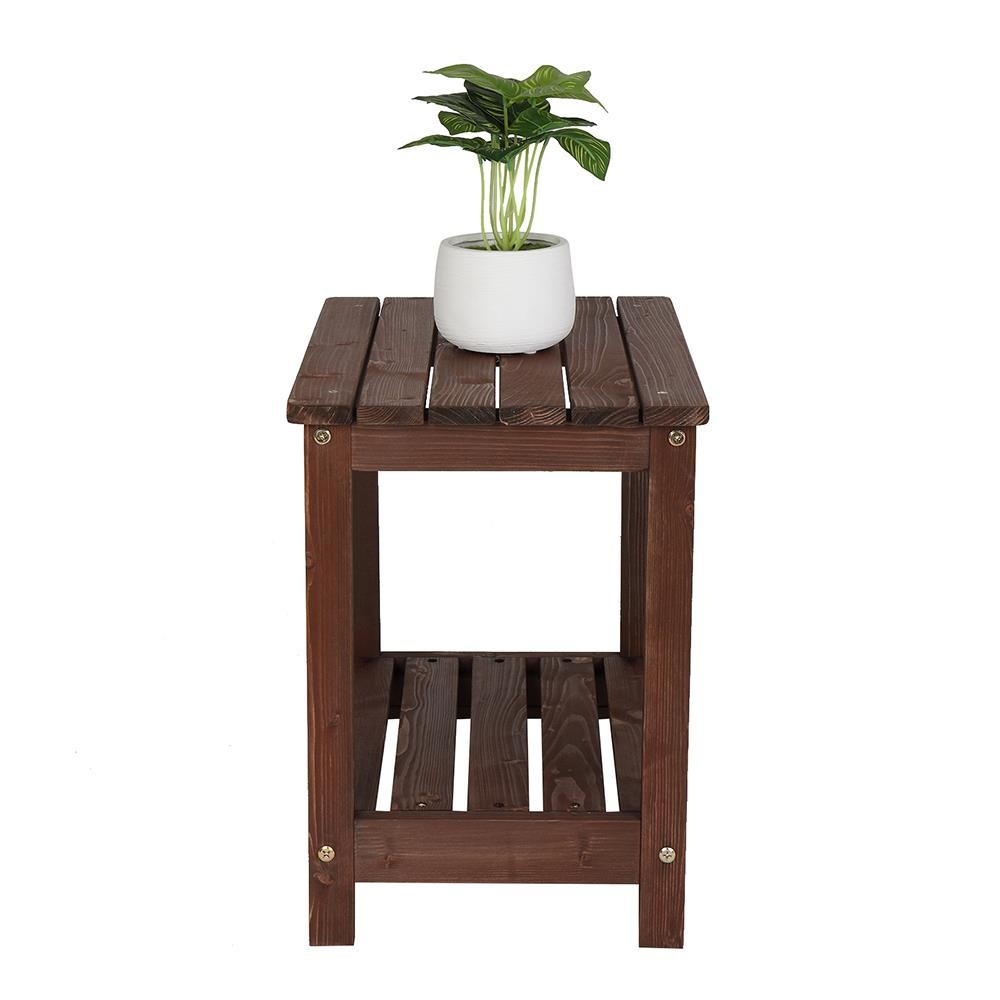 Outdoor Side Table Chair End Wood Stand Living Room Nightstand Sofa Night Shelf