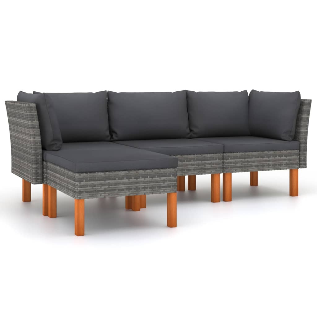 Patio Lounge Set 8 Piece Sectional Sofa with Cushions Solid Wood Pine vidaXL