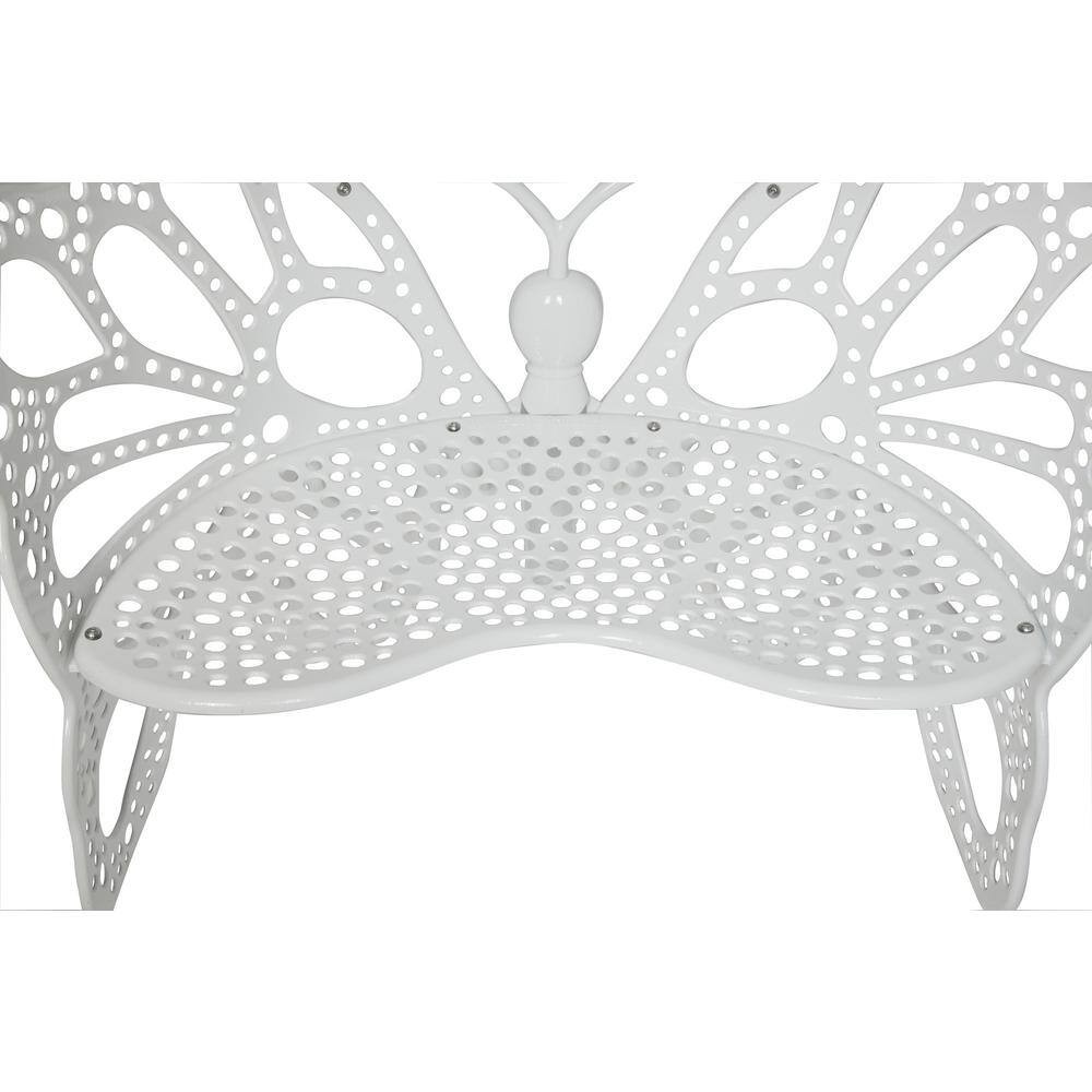 Flowerhouse Butterfly Bench White FHBFB06W