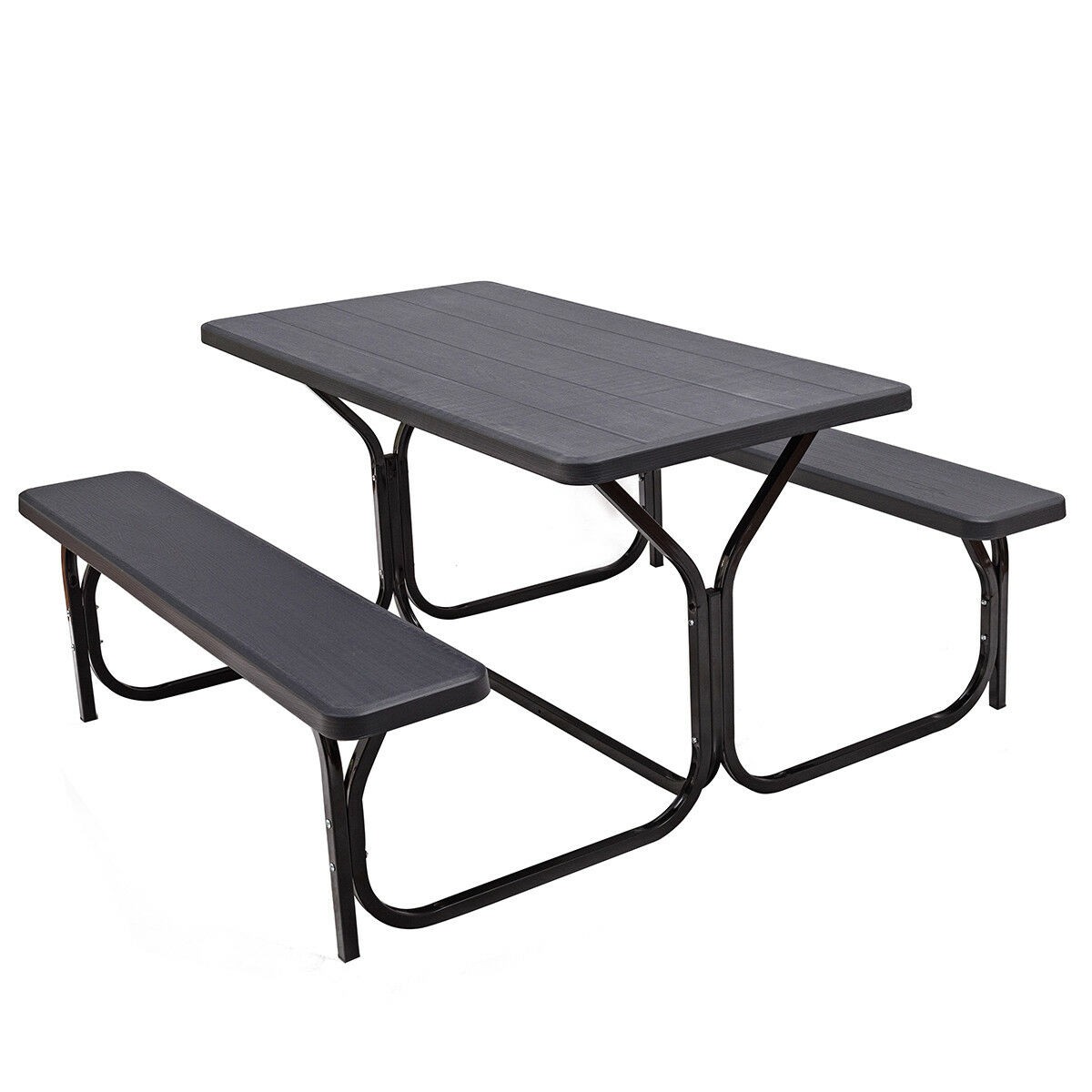 Costway Picnic Table Bench Set Outdoor Backyard Garden Party Dining All Weather