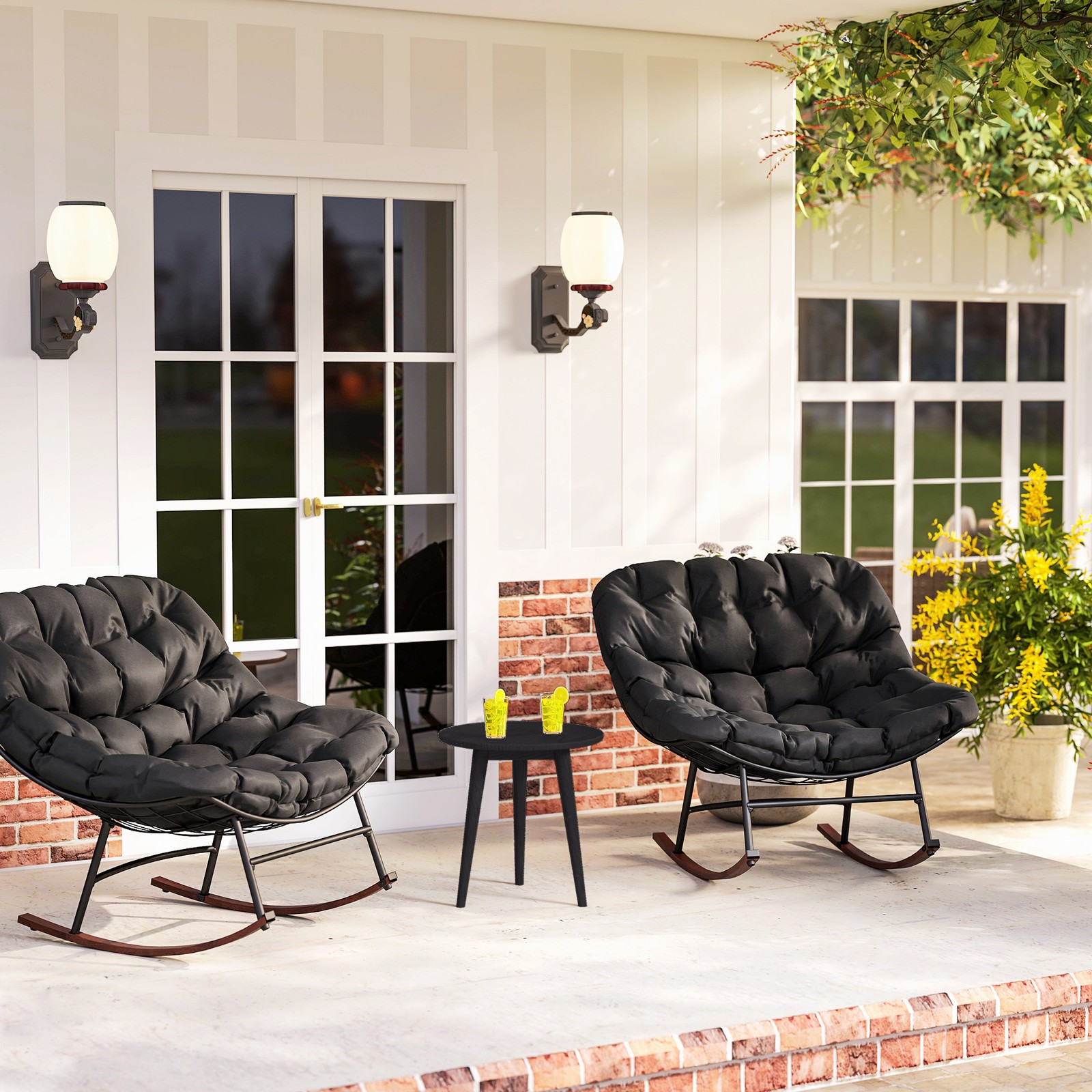 Outdoor Rocking Chair Patio Set of 2